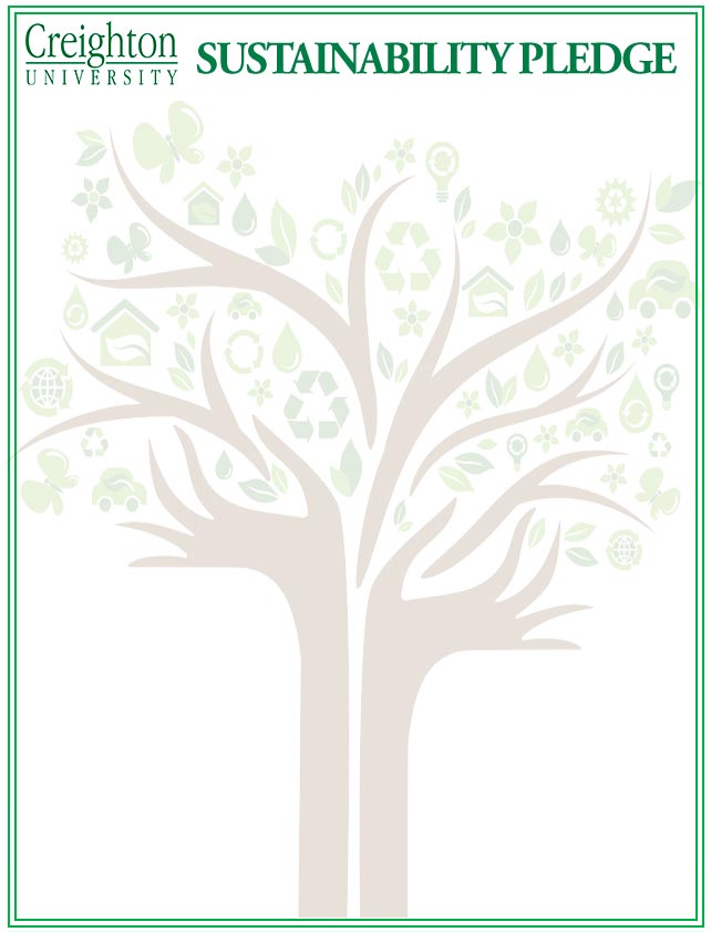 Creighton Sustainability Pledge