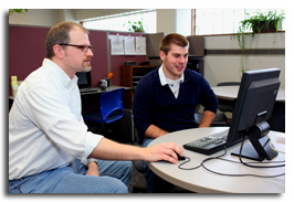Student receiving assistance