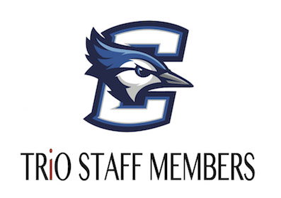 TRiO Staff Members with Bluejay logo