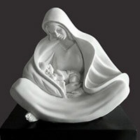 Mother Mary - Alpha & Omega sculpture