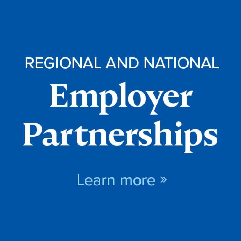 Regional and national employer partnerships - learn more