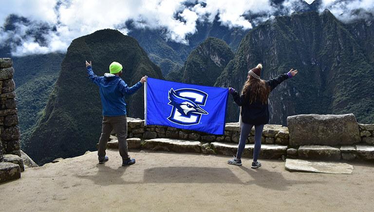 A student studying abroad in Peru