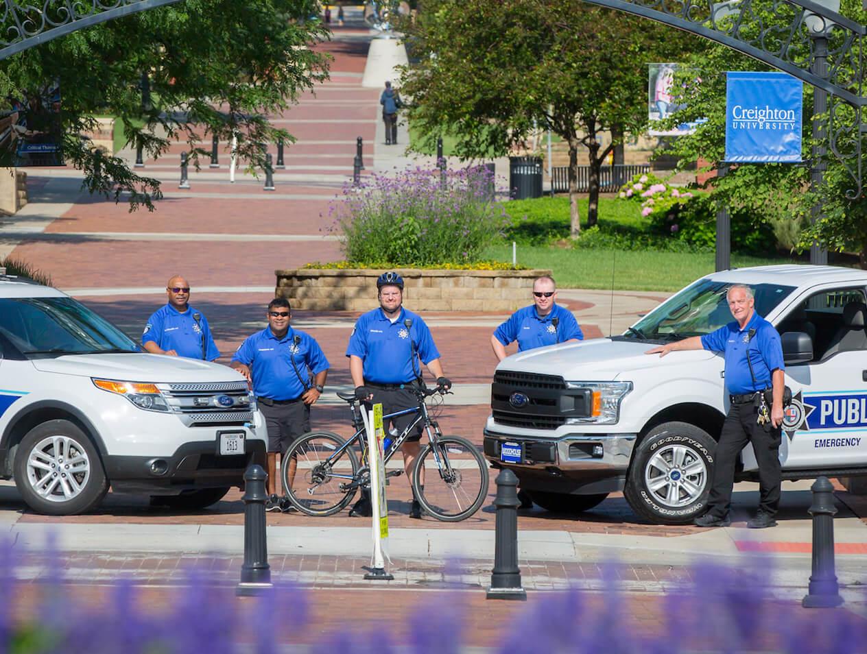 The Creighton University public safety officers