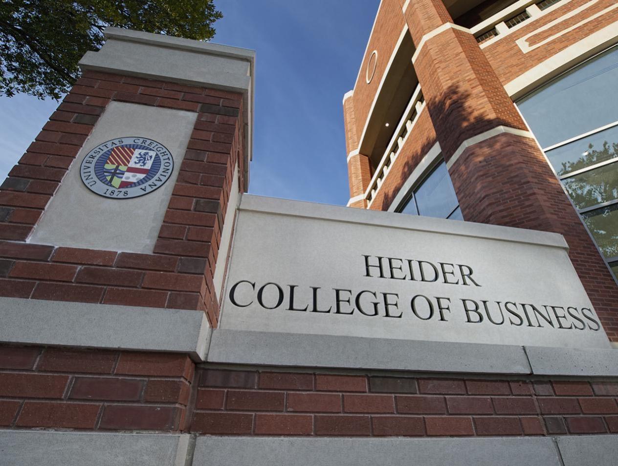 Heider-College-of-Business-Brick-sign-Creighton-University