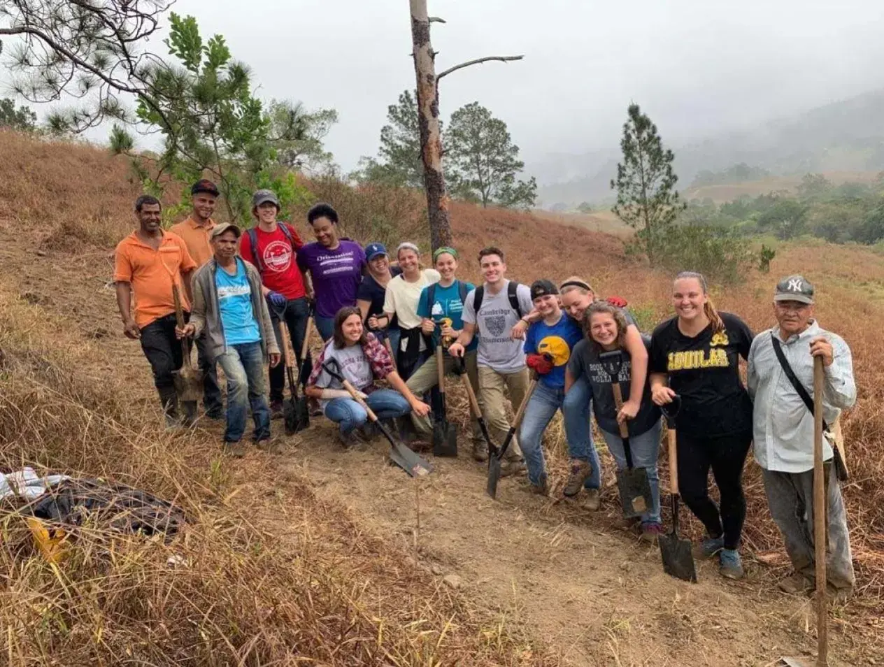 Students in DR campo