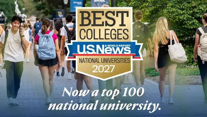  Best Colleges U.S. News & World Report 2027 - Now a top 100 national university.