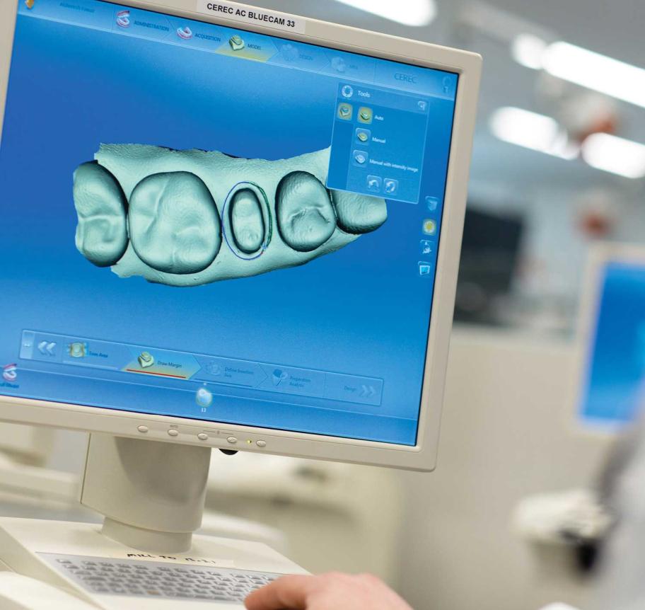 Dentistry scan showing on computer screen
