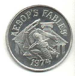 Mardi Gras doubloon. Argus, Emperor Romulus