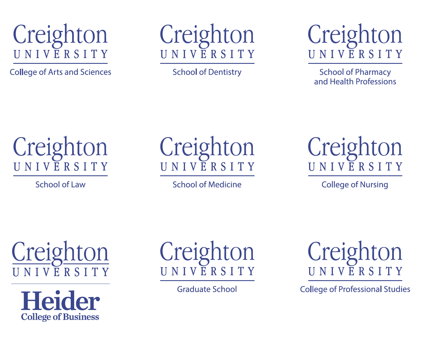 Center-Aligned Secondary Logos