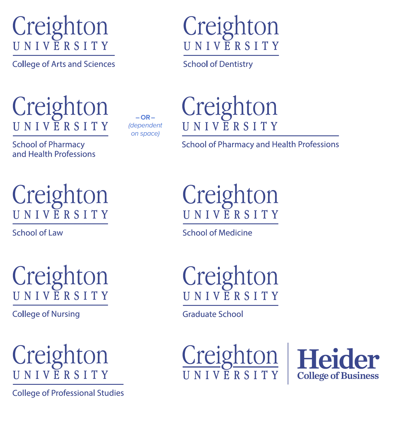 Left-Aligned Secondary Logos