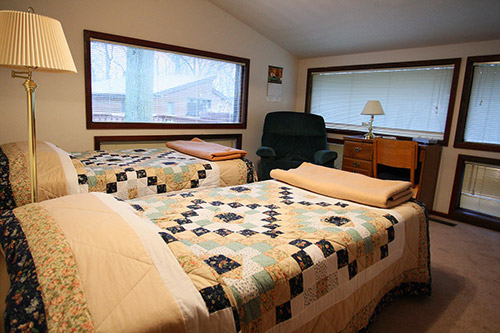 Bedroom in Brebeuf Cabin