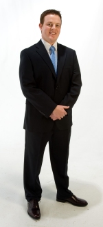 A man in business professional attire