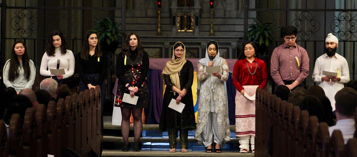 Students of the 2020 Interfaith Core Team