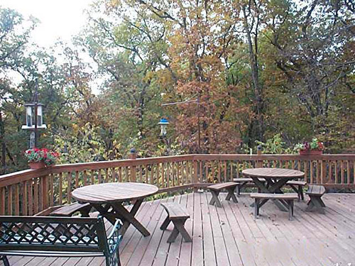 The deck of the Retreat Center