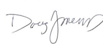 Doug Jones signature
