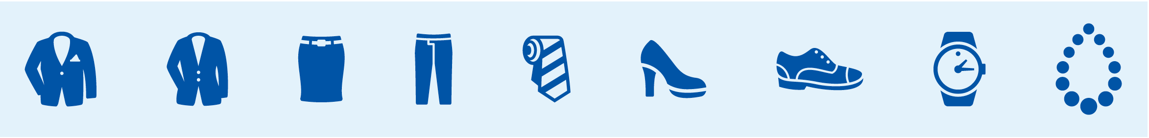 Formal Business Attire Icons