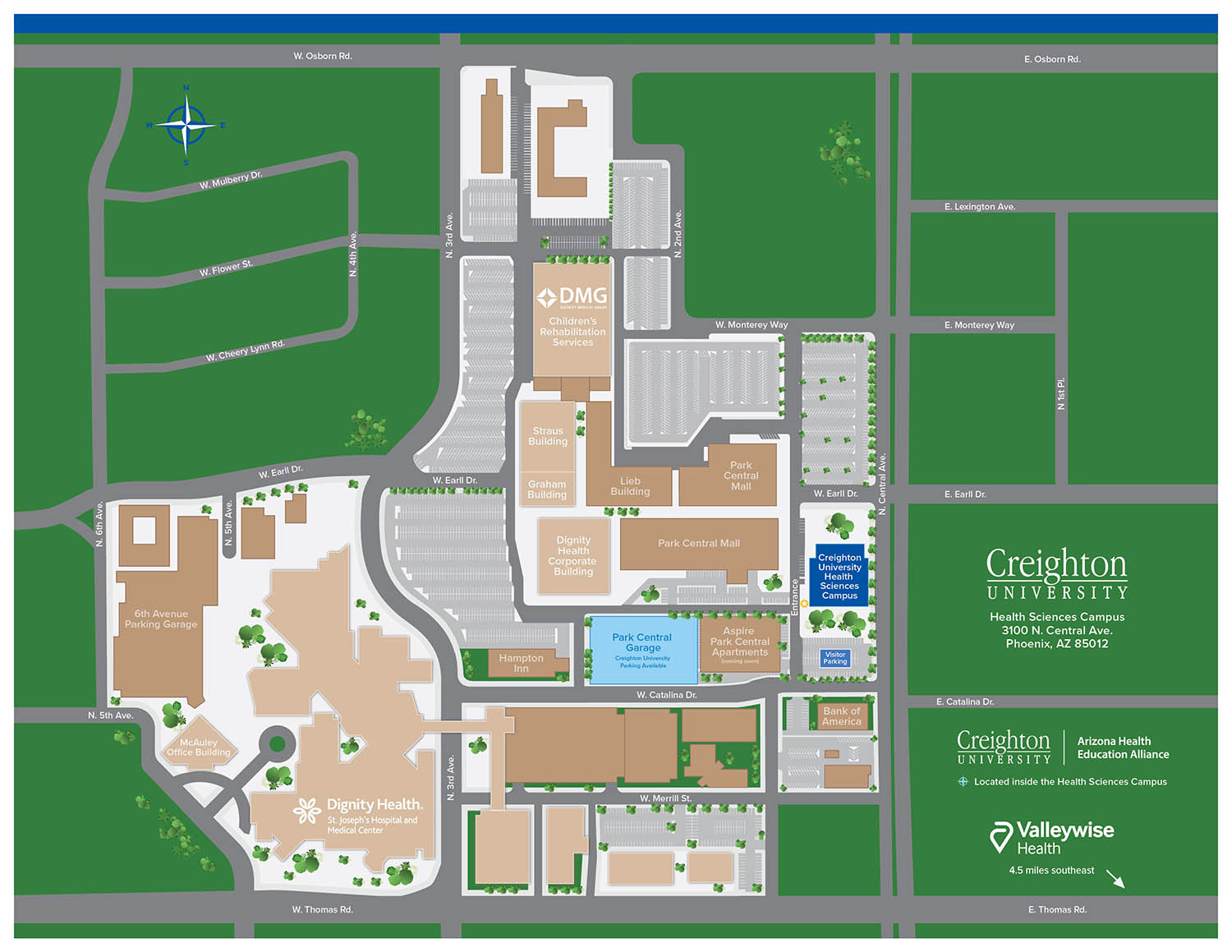 Creighton University Campus Map