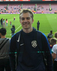 Connor Fordham at soccer match