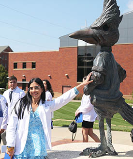 Diaz on campus in Omaha