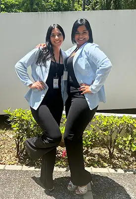 Diaz and Jorge Guzman posing for photo