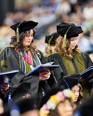 Class of 2026 students at commencement.