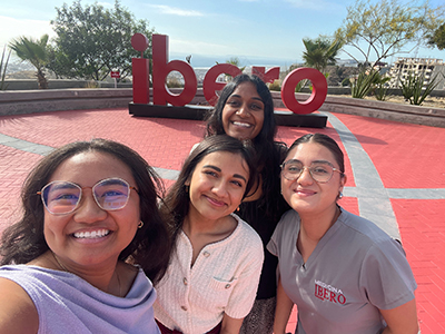 Arielle Condes with co-horts at Ibero