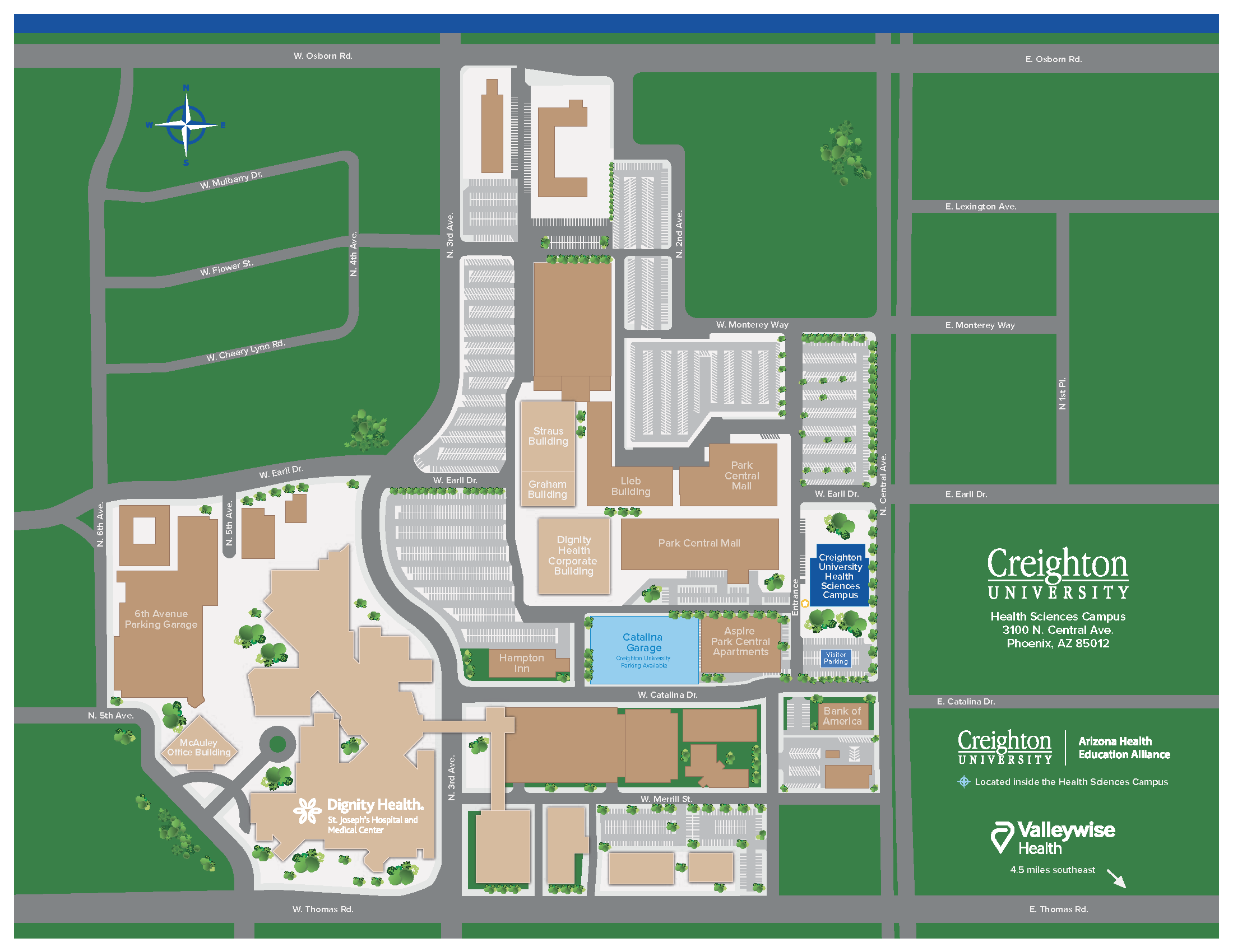 Phoenix campus map