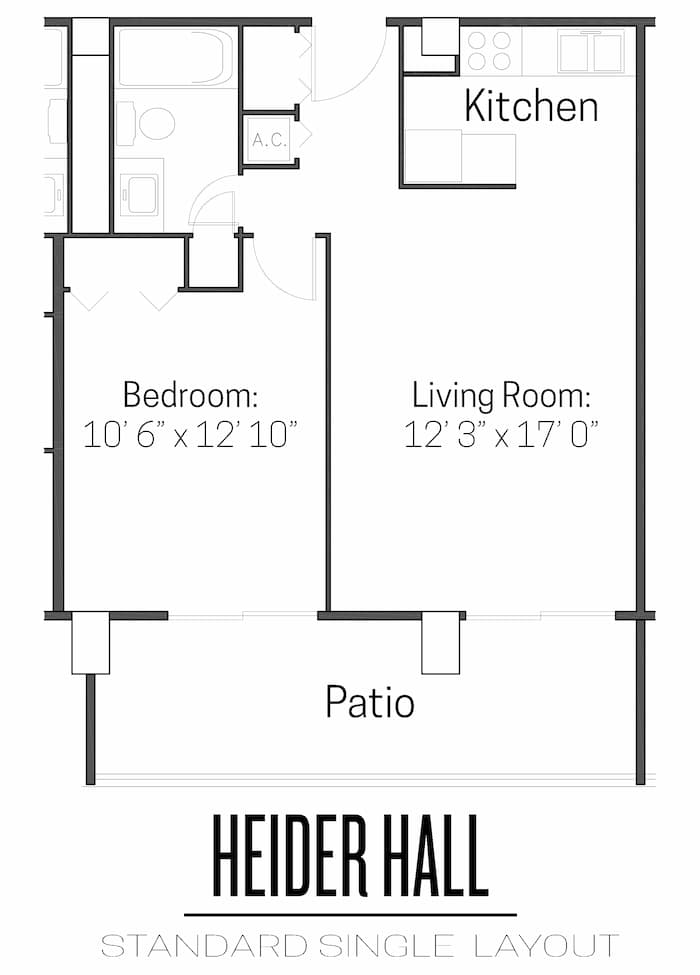 Heider Standard Room Layout