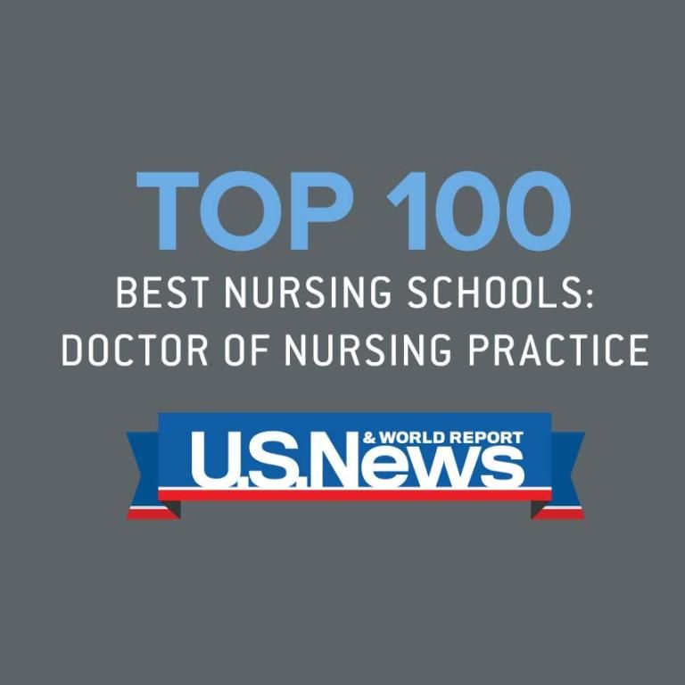 Top 100 best nursing schools: doctor of nursing practice by U.S. News