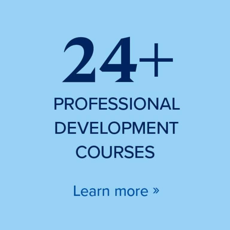 24+ professional development courses - learn more