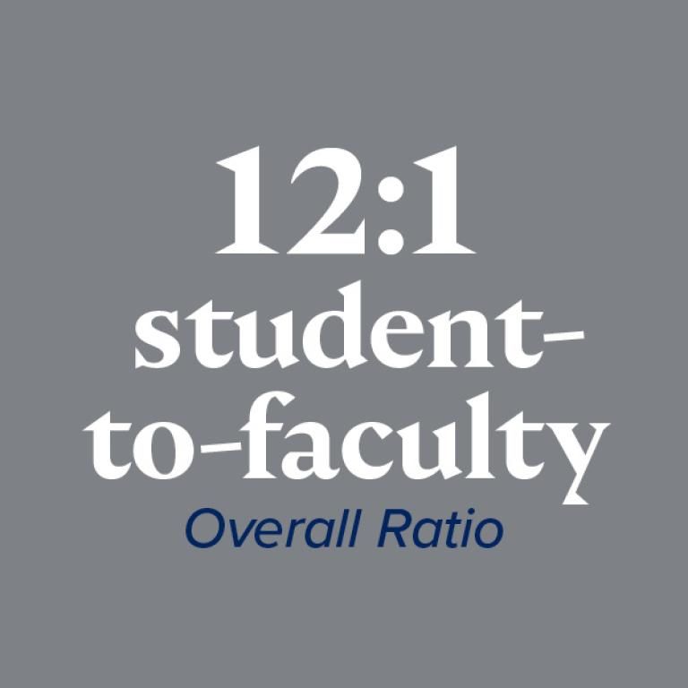 12:1 student to faculty overall ratio