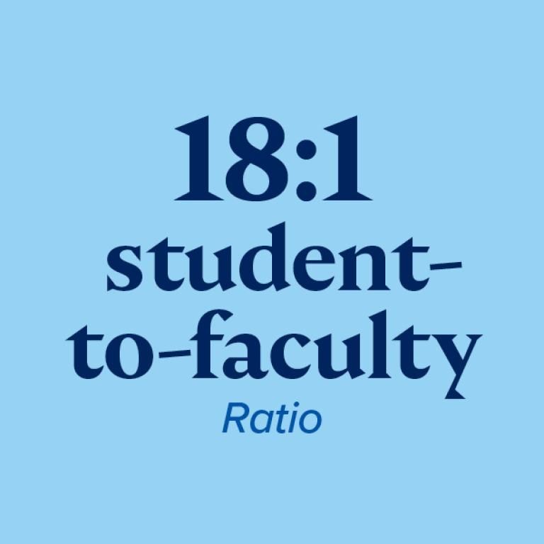 18:1 student to faculty ratio