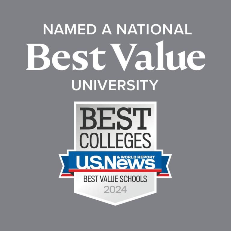 Named a National Best Value University