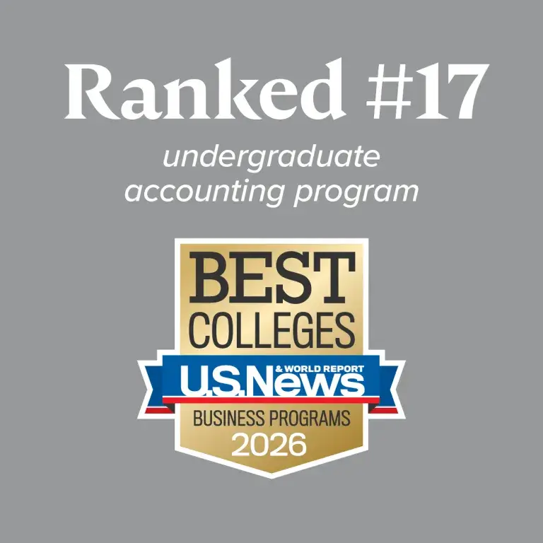 Ranked #17 Undergraduate Accounting Program