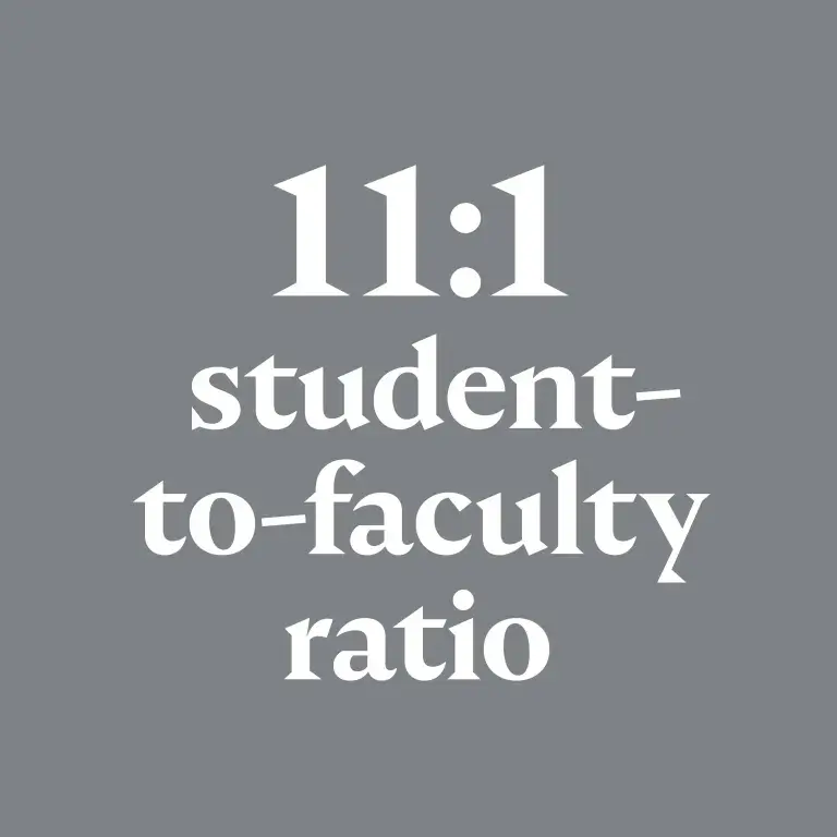 11:1 student-to-faculty ratio