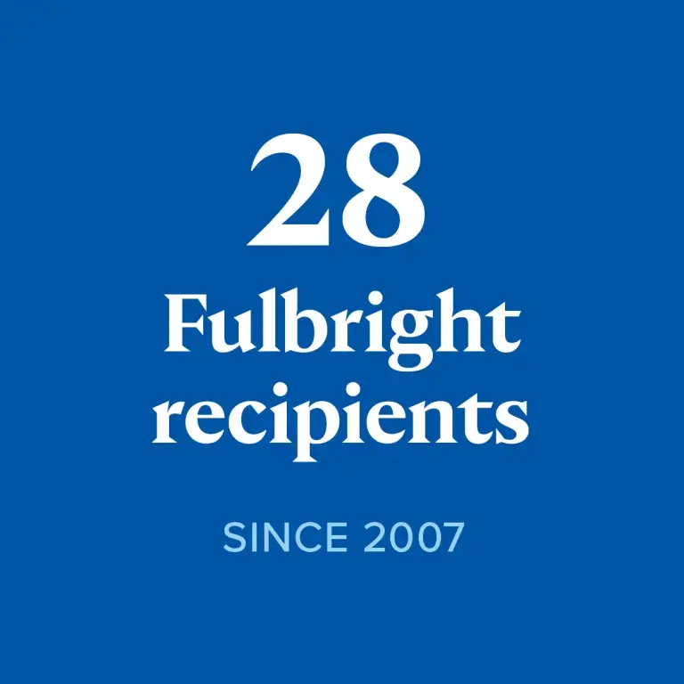28 Fullbright recipients since 2007