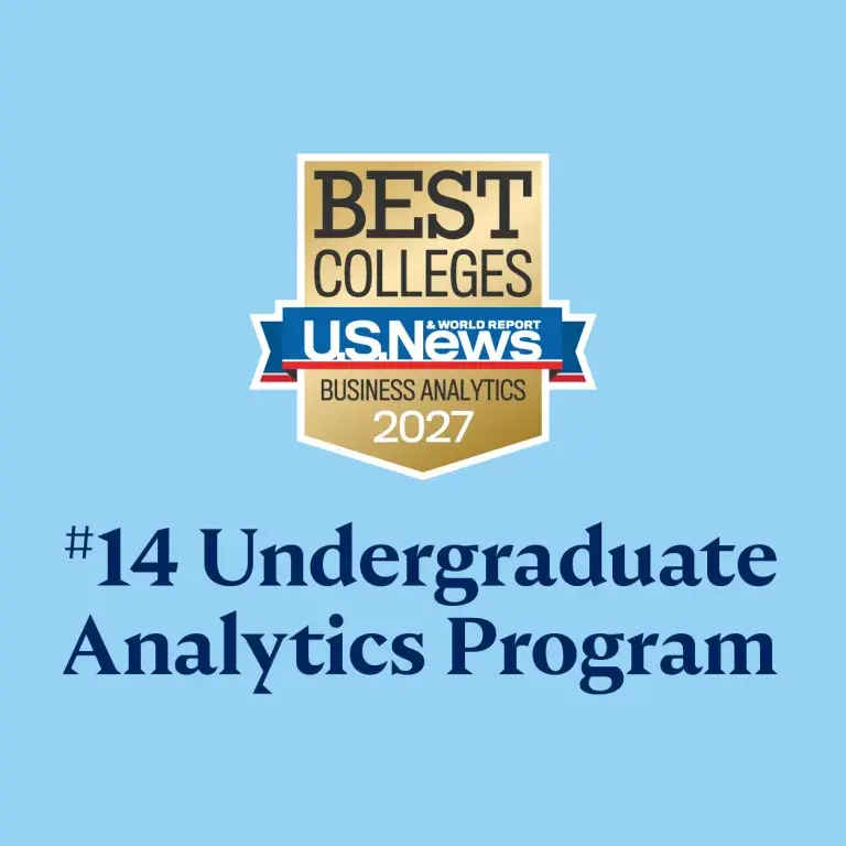 U.S. News #14 Undergraduate Analytics Program