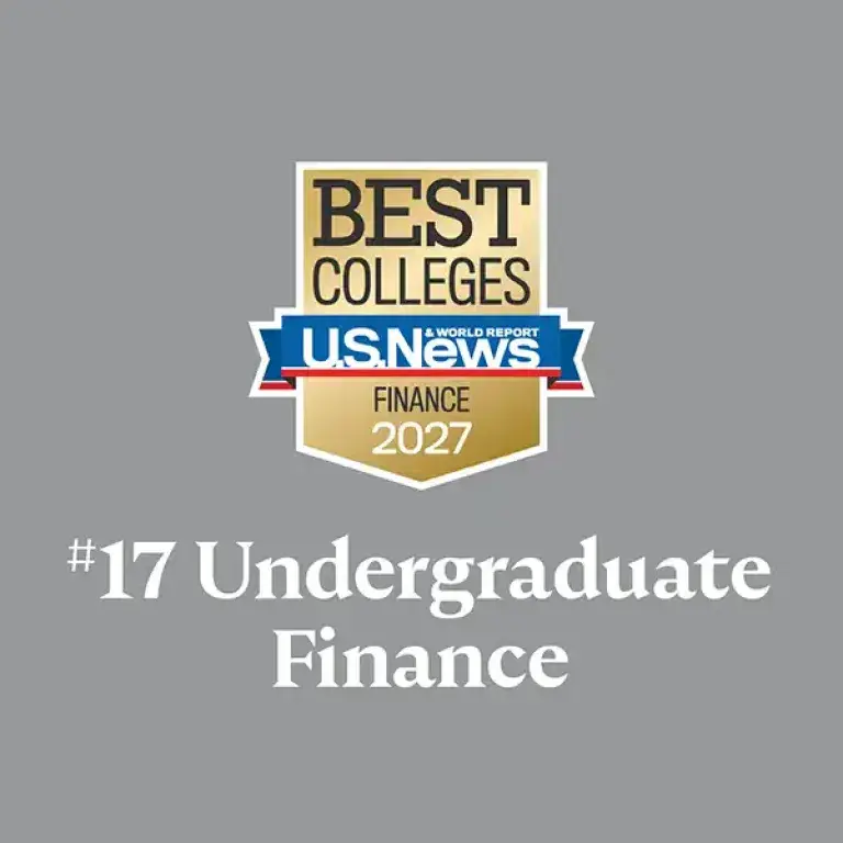 Best Colleges U.S. News and World Report #17 Undergraduate Finance
