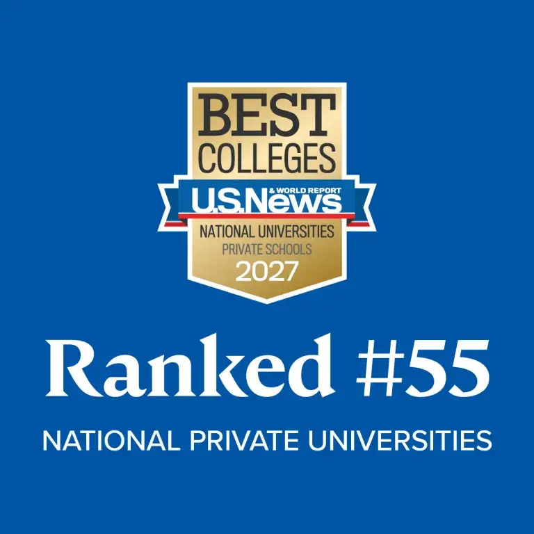 U.S. News Ranked #55 Nat'l Private Universities