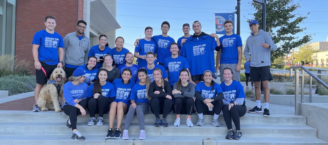 Creighton dental students attend the Smiles for 5K