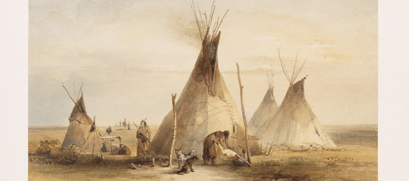 Image of painting by Karl Bodmer