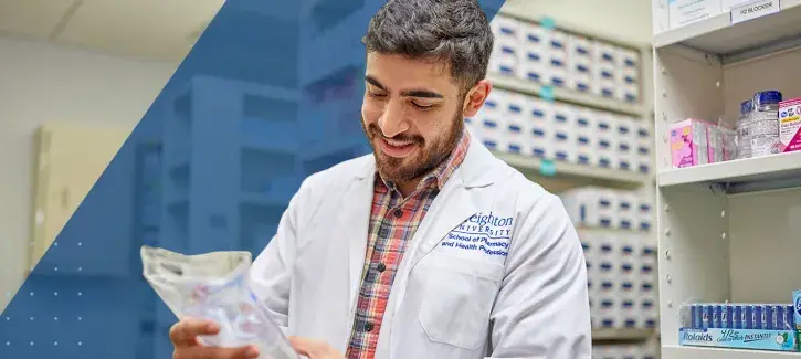 Pharmacist filling orders