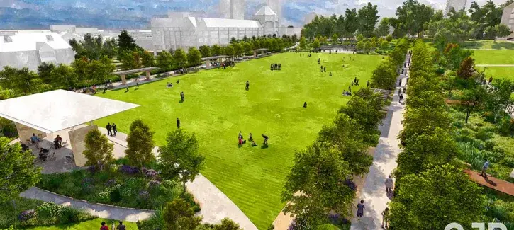 a rendering of the Creighton Quad