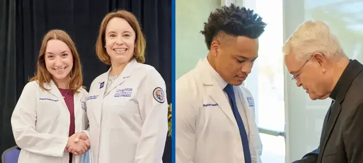 Inaugural PA students graduate from Creighton Phoenix campus.