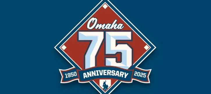 College World Series 75 logo