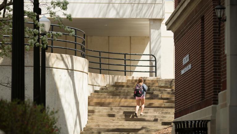 Reinert Alumni Library exterior 2014