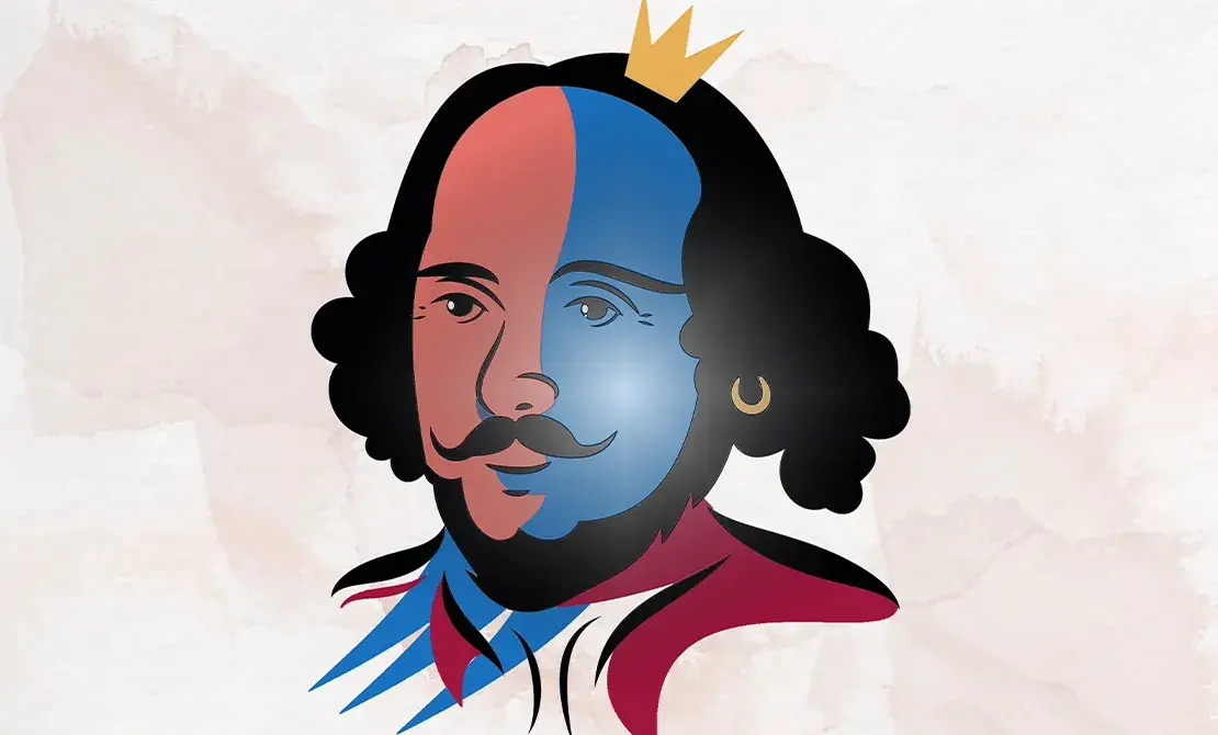 drawing of William Shakespeare