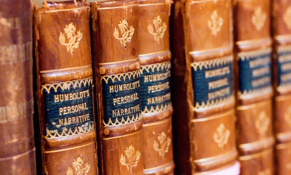 Rare books in library