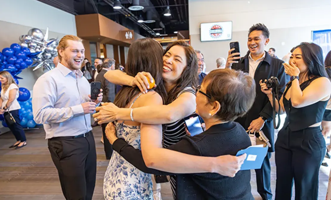 Hugs at Match Day 2025