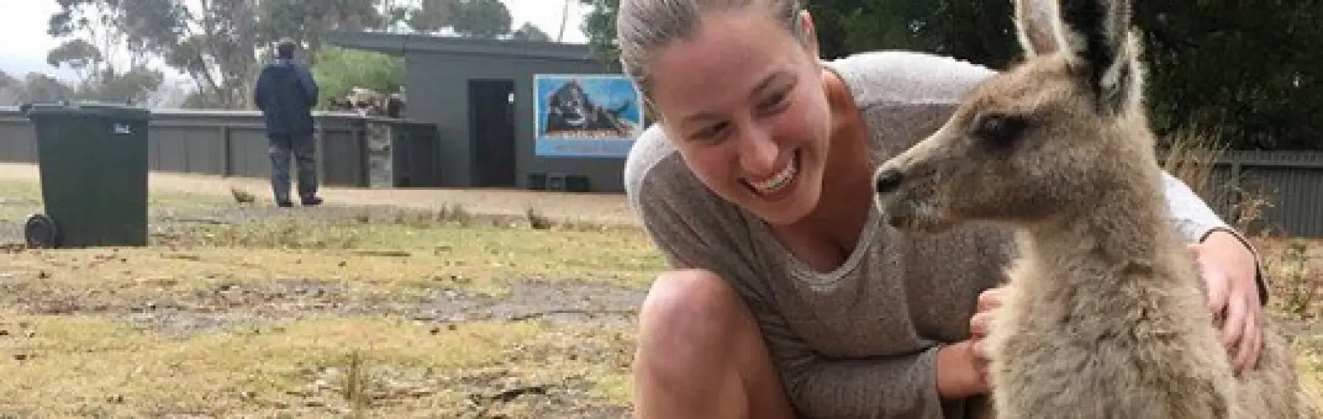 Student with Kangaroo